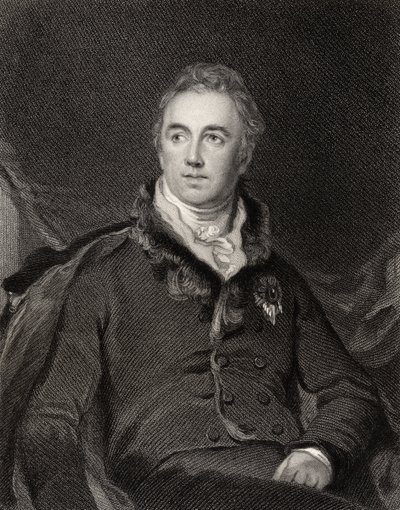 Robert Saunders Dundas, 2e vicomte Melville, gravé par George Parker, de 